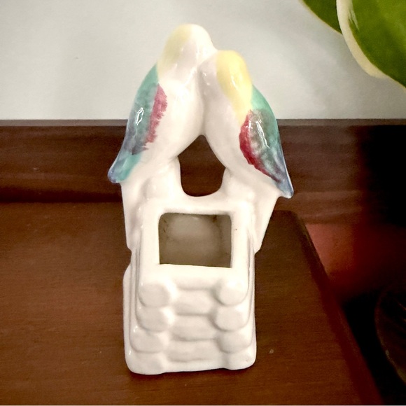 Vintage Parakeet Planter Palm Beach Regency Bird Parrot Planter Mini Succulent - Picture 4 of 13